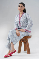 2PC Unstitched Printed Lawn Shirt and Trouser KST-4064
