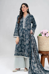 2PC Unstitched Printed Lawn Shirt & Dupatta | KSD-4099