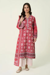 2PC Unstitched Printed Lawn Shirt & Dupatta | KSD-4100