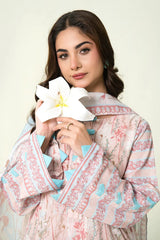 2PC Unstitched Printed Lawn Shirt & Dupatta | KSD-4103