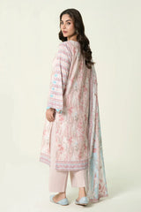 2PC Unstitched Printed Lawn Shirt & Dupatta | KSD-4103