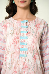 2PC Unstitched Printed Lawn Shirt & Dupatta | KSD-4103