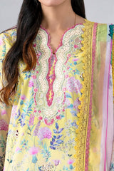 3PC Embroidered Unstitched Lawn Suit | KCE-4020