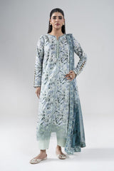 3PC Embroidered Unstitched Lawn Suit | KCE-4021