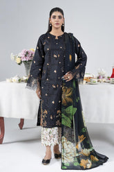 3PC Embroidered Unstitched Lawn Suit | KCE-4022