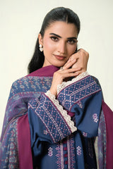 3PC Embroidered Unstitched Lawn Suit | KCE-4085