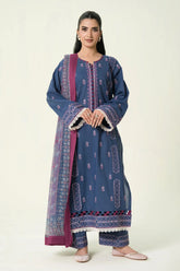 3PC Embroidered Unstitched Lawn Suit | KCE-4085