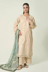 3PC Embroidered Unstitched Lawn Suit | KCE-4087