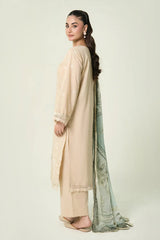 3PC Embroidered Unstitched Lawn Suit | KCE-4087