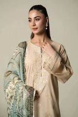 3PC Embroidered Unstitched Lawn Suit | KCE-4087