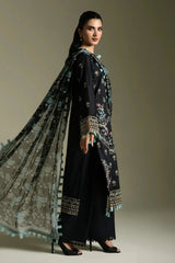 3PC Embroidered Unstitched Lawn Suit | KCE-4088