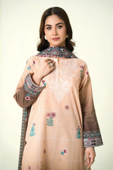 3PC Unstitched Printed Lawn Suit | KLA-3907