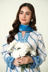 3PC Unstitched Printed Lawn Suit | KLA-3955