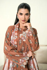 3PC Unstitched Printed Lawn Suit | KLA-3977