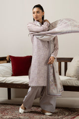 PRINTED LAWN UNSTITCHED 3 PIECE SUIT