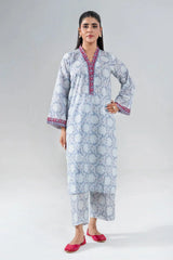 2PC Unstitched Printed Lawn Shirt and Trouser KST-4064