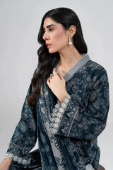 2PC Unstitched Printed Lawn Shirt & Dupatta | KSD-4099