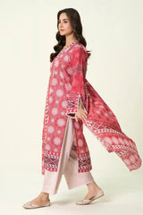 2PC Unstitched Printed Lawn Shirt & Dupatta | KSD-4100