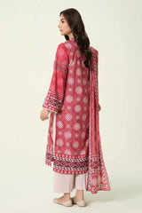 2PC Unstitched Printed Lawn Shirt & Dupatta | KSD-4100