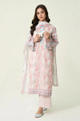 2PC Unstitched Printed Lawn Shirt & Dupatta | KSD-4103