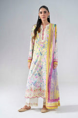 3PC Embroidered Unstitched Lawn Suit | KCE-4020