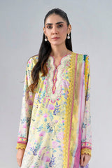 3PC Embroidered Unstitched Lawn Suit | KCE-4020