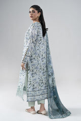 3PC Embroidered Unstitched Lawn Suit | KCE-4021