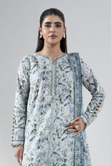 3PC Embroidered Unstitched Lawn Suit | KCE-4021