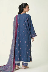 3PC Embroidered Unstitched Lawn Suit | KCE-4085