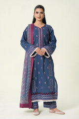 3PC Embroidered Unstitched Lawn Suit | KCE-4085