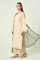 3PC Embroidered Unstitched Lawn Suit | KCE-4087