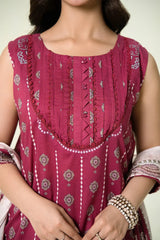 3PC Unstitched Printed Lawn Suit | KLA-3908