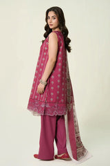3PC Unstitched Printed Lawn Suit | KLA-3908