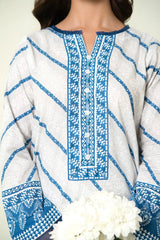 3PC Unstitched Printed Lawn Suit | KLA-3955
