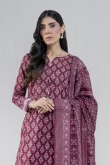 3PC Unstitched Printed Lawn Suit | KLA-3983