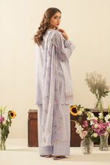 EMBROIDERED LAWN UNSTITCHED 3 PIECE SUIT