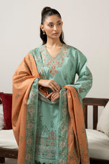EMBROIDERED LAWN UNSTITCHED 3 PIECE SUIT