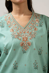 EMBROIDERED LAWN UNSTITCHED 3 PIECE SUIT