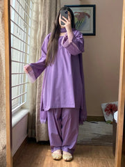 3 Piece - Lawn Dress with Shalwar